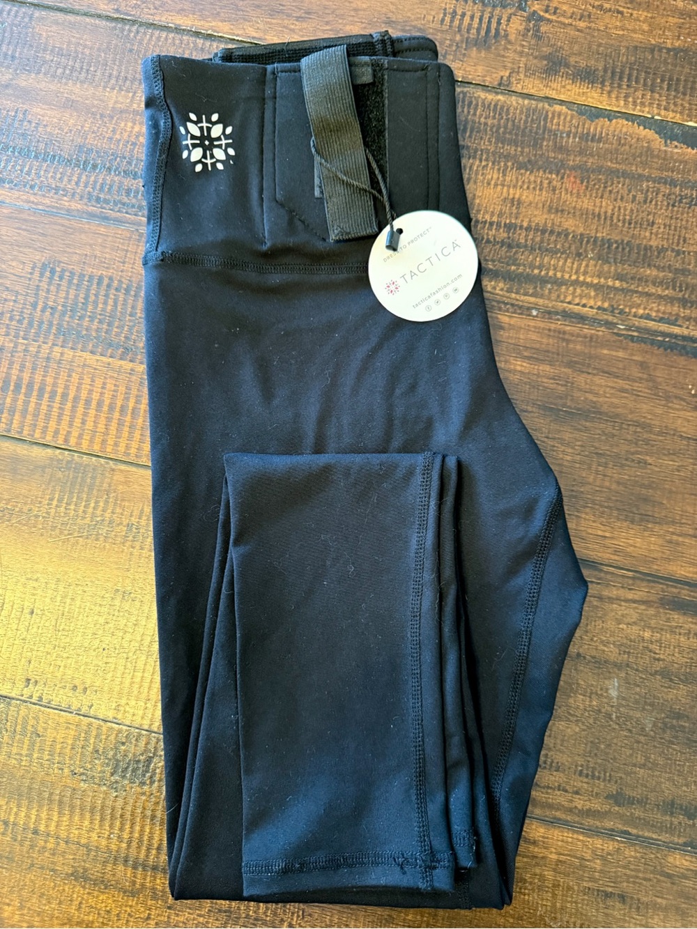 Black High-Waist Conceal Carry Performance Leggings- sz Small
